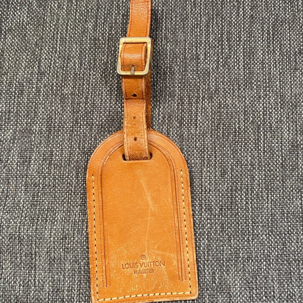 Louis Vuitton Natural Leather Luggage Tag
